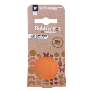 Floating and soft rubber ball - Rubb'n'Soft - S - 5cm - orange 1