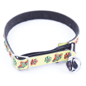 Collier sécurité pour chat - jaune 1