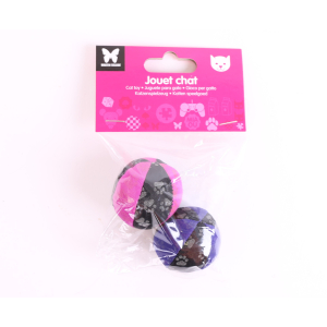 Cat toy - 2 glow-in-the-dark paw balls