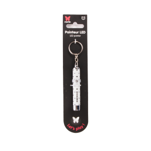 Pointeur led en forme de papillon - blanc 1