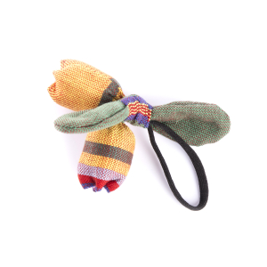 Cat toy - Yellow exotic fruit - ethnic fabric