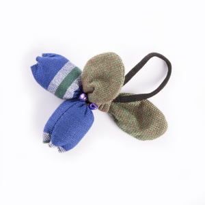 Cat toy - Blue exotic fruit - ethnic fabric