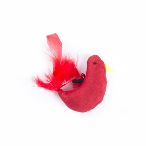Cat toy - Red hen - ethnic fabric