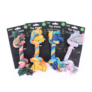 Corde 2 nœuds - Classique - 19cm - multicolore x 4