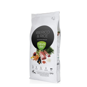Natura Diet Ibérico & Rice Kibble for Dogs - 12kg x 1