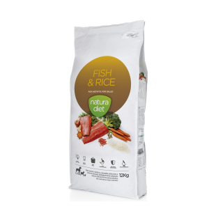 Croquette Natura Diet Poisson & Riz pour chien - 12kg x 1