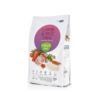 Croquette Natura Diet Agneau & Riz pour chien mini - 3kg x 1