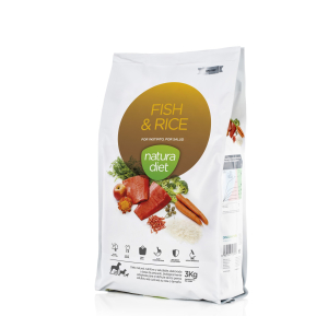Croquette Natura Diet Poisson & Riz pour chien - 3kg 1