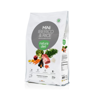 Croquette Natura Diet Ibérico & Riz pour chien mini - 3kg x 1