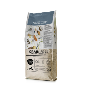Croquette Natura Diet Grain Free Saumon & Noix de coco pour chien - 12kg x 1