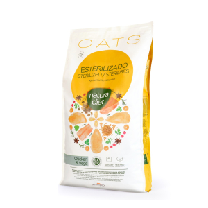 Croquette Natura Diet Poulet & Légumes pour chat stérilisé - 8kg 1