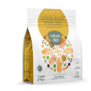 Croquette Natura Diet Poulet & Légumes pour chat stérilisé - 400g x 1