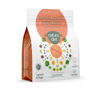 Croquette Natura Diet Saumon & Légumes pour chat stérilisé - 400g x 1