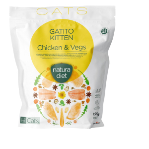 Croquette Natura Diet Poulet pour chaton - 1,5kg x 1