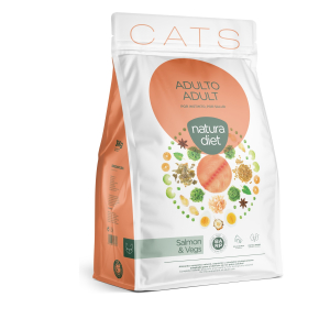 Croquette Natura Diet Saumon pour chat - 3kg x 1