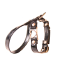 Harness - Star patent leather - dark brown