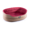 Laisse nylon avec collier éducation rose - 180cm 