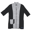 3/4 Sleeve Grooming Smock with Tailored Collar - Vivog - XXL - Black/Grey