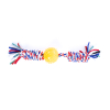 Collier en cuir rouge - collier droit uni spécial petit chien - larg 12mm Long 28cm