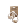 Laisse double épaisseur pour chien en nylon beige - larg 40mm Long 60cm