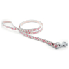 Laisse fantaisie - Zèbre - <100cm - 2cm - rose pâle x 1