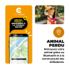Collier en cuir pour chien - Happy dog - larg 30mm Long 50cm