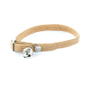 Elastic nylon cat collar - Classic Tubular - dia. 30cm - 1cm - beige x 1
