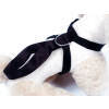 Corbeille haute panier pour chien - Suédine bleu - 60cm