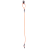 Laisse en pvc rond - Fluo - 1m20 - 8cm - orange fluo