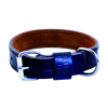 Collier en cuir - Black et tan - <45cm - 2.5cm - noir