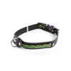 Leather and nylon collar - Colorado - 25/31cm - 1.4cm - green