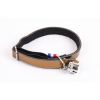 Collier chat en cuir/feutrine - Dakota - dia.30cm - 1.1cm - marron x 1