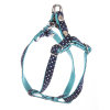 Harnais en nylon - Pois - XS - 30/40 cm - 1cm - bleu marine 1