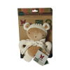 Organic plush toy with handle - squirrel - 18 cm