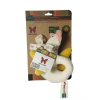 Organic plush toy with handle - 18 cm hen