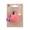 Ethnic fabric bird - orange x 1