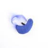 Poule avec plume en tissu ethnique - bleu 1