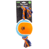 Collier Allure en cuir Marron/Orange - L.35 x l.1,8 x 24-32 cm