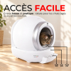Litière automatique 65L - blanc x 1