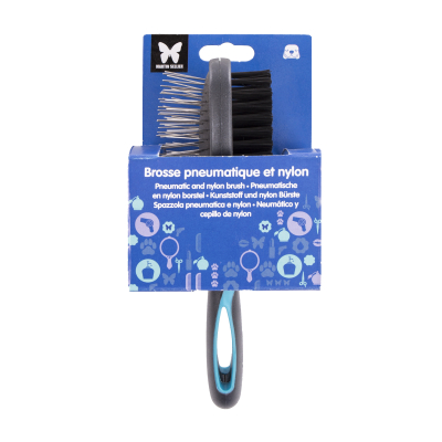 Brosse pour chien et chat - brosse double pneumatique