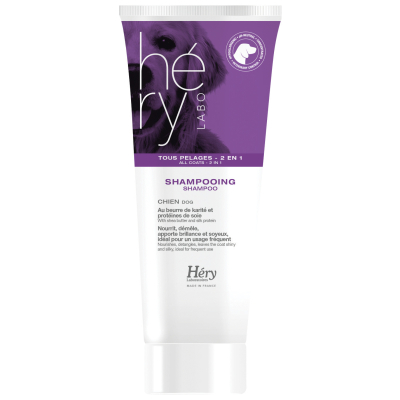 Shampooing Héry pour Chien - Tous Pelages - 2 en 1 - 200ml