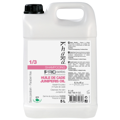 Shampooing pour chien - huile de cade - Khara - 5 Litres