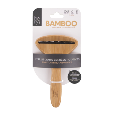 Etrille Bamboo dents serrées rotatives