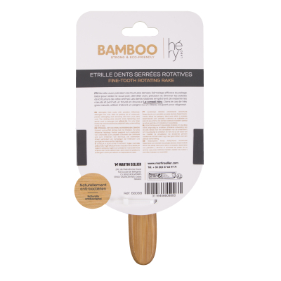 Etrille Bamboo dents serrées rotatives
