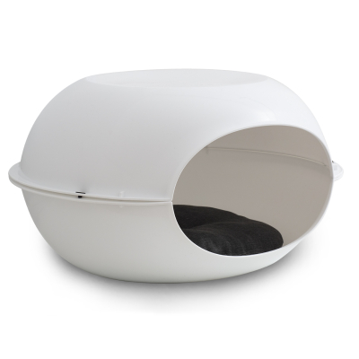 Corbeille plastique - Capsule - blanc cassé - 1
