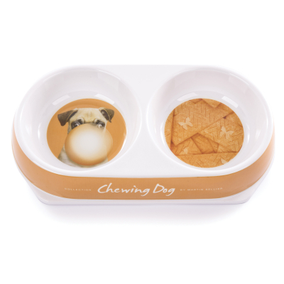 Gamelle double mélaminée - Design - 180ml x 2 - multicolore 6