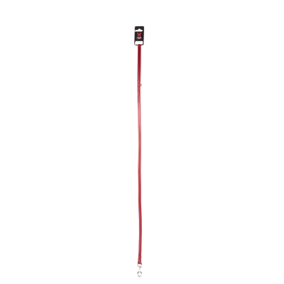 Laisse en cuir - Franc rivet - 1m - 1.4cm - rouge - 1