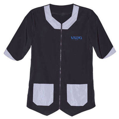 Blouse coupe boléro - Vivog - S - Noir/Gris 1