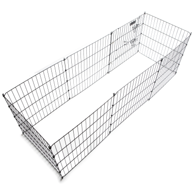 Parc enclos en métal pour chiots - H.60 - noir x 1