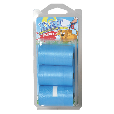 Dog waste bag refill - 3 rolls of 20 bags